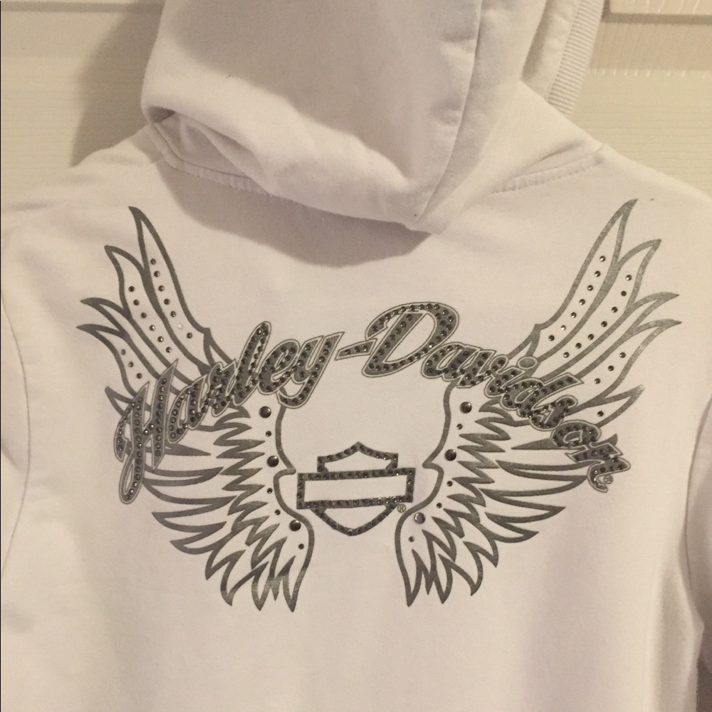 Bling Harley hoodie-EUC‼️